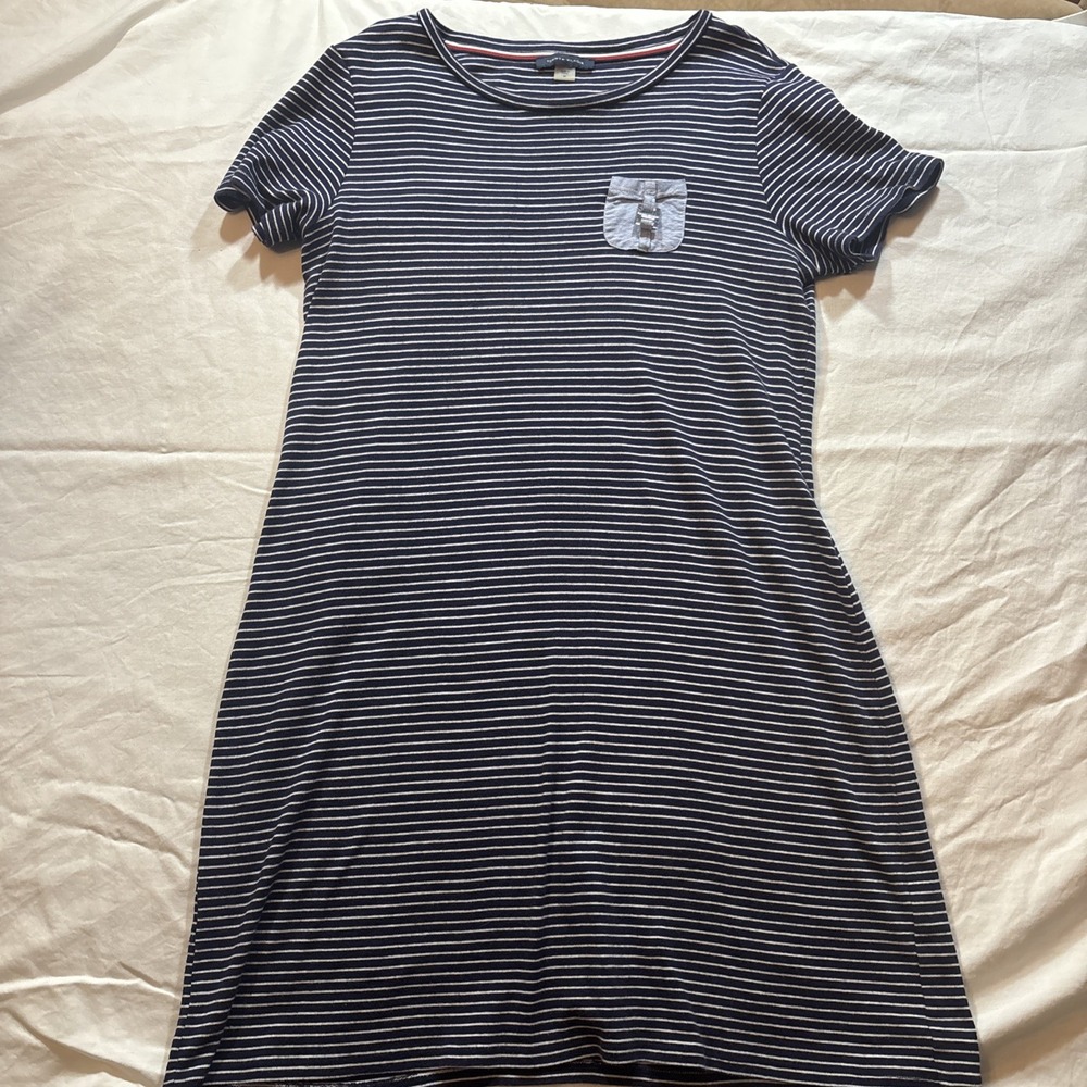 Tommy Hilfiger Women's Striped T-Shirt Dress Size M